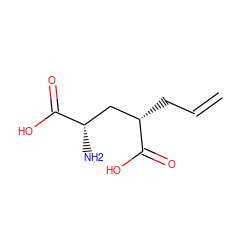 C=CC[C@@H](C[C@H](N)C(=O)O)C(=O)O ZINC000013808461