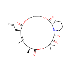 C=CC[C@@H]1/C=C(\C)C[C@H](C)C(=O)OCC(C)(C)C(=O)C(=O)N2CCCC[C@H]2C(=O)OCCCOC1=O ZINC000026981933