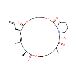 C=CC[C@@H]1/C=C(\C)C[C@H](C)C(=O)OCCCC(C)(C)C(=O)C(=O)N2CCCC[C@H]2C(=O)OCCCOC1=O ZINC000026996671