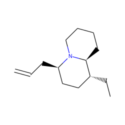 C=CC[C@@H]1CC[C@@H](CC)[C@@H]2CCCCN12 ZINC000015205547