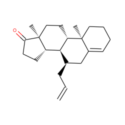 C=CC[C@@H]1CC2=CCCC[C@]2(C)[C@H]2CC[C@]3(C)C(=O)CC[C@H]3[C@@H]21 ZINC000137251114