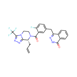 C=CC[C@@H]1c2nnc(C(F)(F)F)n2CCN1C(=O)c1cc(Cc2n[nH]c(=O)c3ccccc23)ccc1F ZINC000208116666