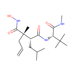 C=CC[C@](C)(C(=O)NO)[C@@H](CC(C)C)C(=O)N[C@H](C(=O)NC)C(C)(C)C ZINC000029227798