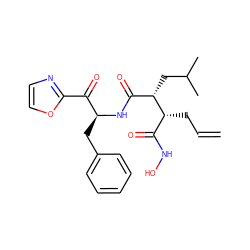 C=CC[C@H](C(=O)NO)[C@@H](CC(C)C)C(=O)N[C@@H](Cc1ccccc1)C(=O)c1ncco1 ZINC000011688040