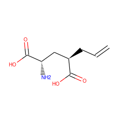 C=CC[C@H](C[C@H](N)C(=O)O)C(=O)O ZINC000013808459