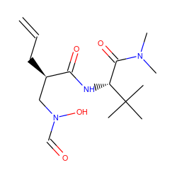 C=CC[C@H](CN(O)C=O)C(=O)N[C@H](C(=O)N(C)C)C(C)(C)C ZINC000013537007