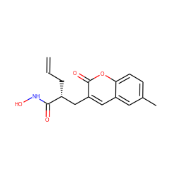 C=CC[C@H](Cc1cc2cc(C)ccc2oc1=O)C(=O)NO ZINC000028979006