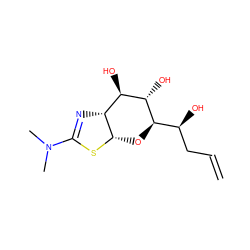 C=CC[C@H](O)[C@H]1O[C@@H]2SC(N(C)C)=N[C@@H]2[C@@H](O)[C@@H]1O ZINC000167490190