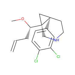 C=CC[C@H](OC)[C@]12CNCC[C@]1(c1ccc(Cl)c(Cl)c1)C2 ZINC000101355496