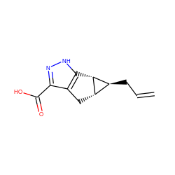 C=CC[C@H]1[C@@H]2Cc3c(C(=O)O)n[nH]c3[C@H]12 ZINC000035822720