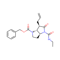 C=CC[C@H]1C(=O)N(C(=O)NCC)[C@H]2CCN(C(=O)OCc3ccccc3)[C@@H]21 ZINC000026499963