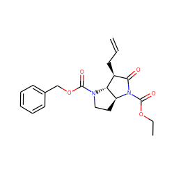 C=CC[C@H]1C(=O)N(C(=O)OCC)[C@H]2CCN(C(=O)OCc3ccccc3)[C@@H]21 ZINC000026494038