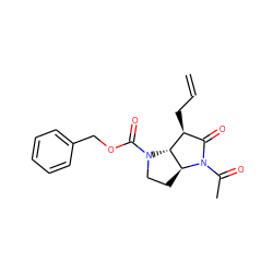 C=CC[C@H]1C(=O)N(C(C)=O)[C@H]2CCN(C(=O)OCc3ccccc3)[C@@H]21 ZINC000026487894