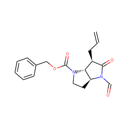 C=CC[C@H]1C(=O)N(C=O)[C@H]2CCN(C(=O)OCc3ccccc3)[C@@H]21 ZINC000026500876