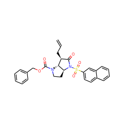 C=CC[C@H]1C(=O)N(S(=O)(=O)c2ccc3ccccc3c2)[C@H]2CCN(C(=O)OCc3ccccc3)[C@@H]21 ZINC000026497676