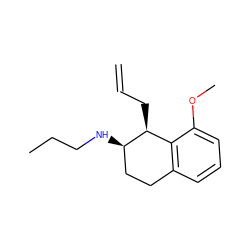 C=CC[C@H]1c2c(cccc2OC)CC[C@H]1NCCC ZINC000027737288