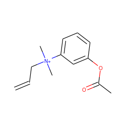 C=CC[N+](C)(C)c1cccc(OC(C)=O)c1 ZINC000013586872