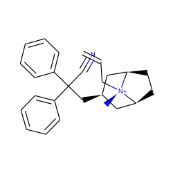 C=CC[N@@+]1(C)[C@H]2CC[C@@H]1C[C@H](CC(C#N)(c1ccccc1)c1ccccc1)C2 ZINC000299846169