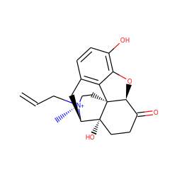 C=CC[N@@+]1(C)CC[C@]23c4c5ccc(O)c4O[C@H]2C(=O)CC[C@@]3(O)[C@H]1C5 ZINC000247655548