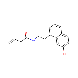 C=CCC(=O)NCCc1cccc2ccc(O)cc12 ZINC000040880117