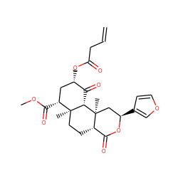 C=CCC(=O)O[C@H]1C[C@@H](C(=O)OC)[C@]2(C)CC[C@H]3C(=O)O[C@H](c4ccoc4)C[C@]3(C)[C@H]2C1=O ZINC000299827564