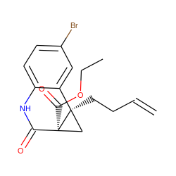 C=CCC[C@]12C[C@@]1(C(=O)OCC)C(=O)Nc1ccc(Br)cc12 ZINC000653759929