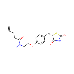 C=CCCC(=O)N(C)CCOc1ccc(C[C@@H]2SC(=O)NC2=O)cc1 ZINC000026502596