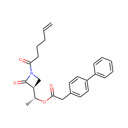 C=CCCCC(=O)N1C[C@@H]([C@@H](C)OC(=O)Cc2ccc(-c3ccccc3)cc2)C1=O ZINC000045321915