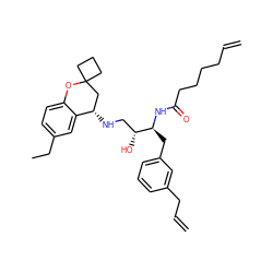 C=CCCCCC(=O)N[C@@H](Cc1cccc(CC=C)c1)[C@H](O)CN[C@H]1CC2(CCC2)Oc2ccc(CC)cc21 ZINC000096273410