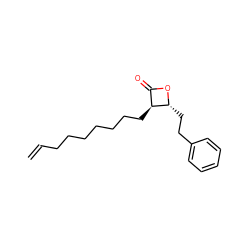 C=CCCCCCCC[C@H]1C(=O)O[C@@H]1CCc1ccccc1 ZINC000043207793