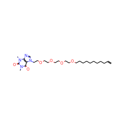 C=CCCCCCCCCCOCCOCCOCCOCCn1cnc2c1c(=O)n(C)c(=O)n2C ZINC000045338779