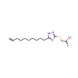 C=CCCCCCCCCc1nc(SCC(=O)O)n[nH]1 ZINC000005830619