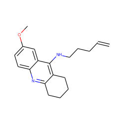 C=CCCCNc1c2c(nc3ccc(OC)cc13)CCCC2 ZINC000073196876