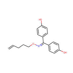 C=CCCCON=C(c1ccc(O)cc1)c1ccc(O)cc1 ZINC000653739145