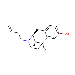 C=CCCN1CC[C@]2(C)c3cc(O)ccc3C[C@H]1[C@H]2C ZINC000013835871