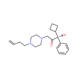 C=CCCN1CCN(CC(=O)[C@](O)(c2ccccc2)C2CCC2)CC1 ZINC000022940350