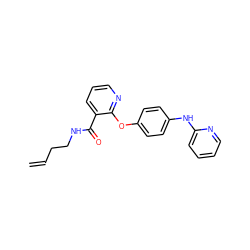 C=CCCNC(=O)c1cccnc1Oc1ccc(Nc2ccccn2)cc1 ZINC000148228916