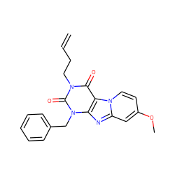 C=CCCn1c(=O)c2c(nc3cc(OC)ccn32)n(Cc2ccccc2)c1=O ZINC001772618409