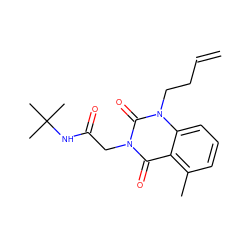 C=CCCn1c(=O)n(CC(=O)NC(C)(C)C)c(=O)c2c(C)cccc21 ZINC001772650684