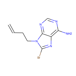 C=CCCn1c(Br)nc2c(N)ncnc21 ZINC000040845060