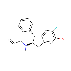 C=CCN(C)[C@@H]1Cc2cc(O)c(F)cc2[C@H]1c1ccccc1 ZINC000013642480