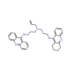 C=CCN(CCCNc1c2c(nc3ccccc13)CCCC2)CCCNc1c2ccccc2nc2ccccc12 ZINC000028116375