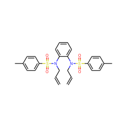 C=CCN(c1ccccc1N(CC=C)S(=O)(=O)c1ccc(C)cc1)S(=O)(=O)c1ccc(C)cc1 ZINC000002573080