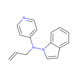 C=CCN(c1ccncc1)n1ccc2ccccc21 ZINC000013745940