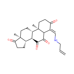 C=CCN/C=C1/C(=O)CC[C@@]2(C)C1C(=O)C(=O)[C@H]1[C@@H]3CCC(=O)[C@@]3(C)CC[C@@H]12 ZINC000118921116