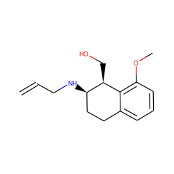 C=CCN[C@@H]1CCc2cccc(OC)c2[C@@H]1CO ZINC000027734617