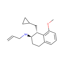 C=CCN[C@@H]1CCc2cccc(OC)c2[C@H]1CC1CC1 ZINC000013826028