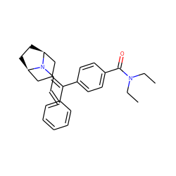 C=CCN1[C@H]2CC[C@@H]1CC(=C(c1ccccc1)c1ccc(C(=O)N(CC)CC)cc1)C2 ZINC000026182501