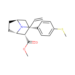 C=CCN1[C@H]2CC[C@H]1[C@@H](C(=O)OC)[C@@H](c1ccc(SC)cc1)C2 ZINC000101281345