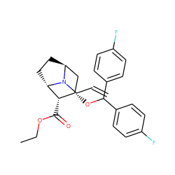 C=CCN1[C@H]2CC[C@H]1[C@@H](C(=O)OCC)[C@@H](OC(c1ccc(F)cc1)c1ccc(F)cc1)C2 ZINC000101100931